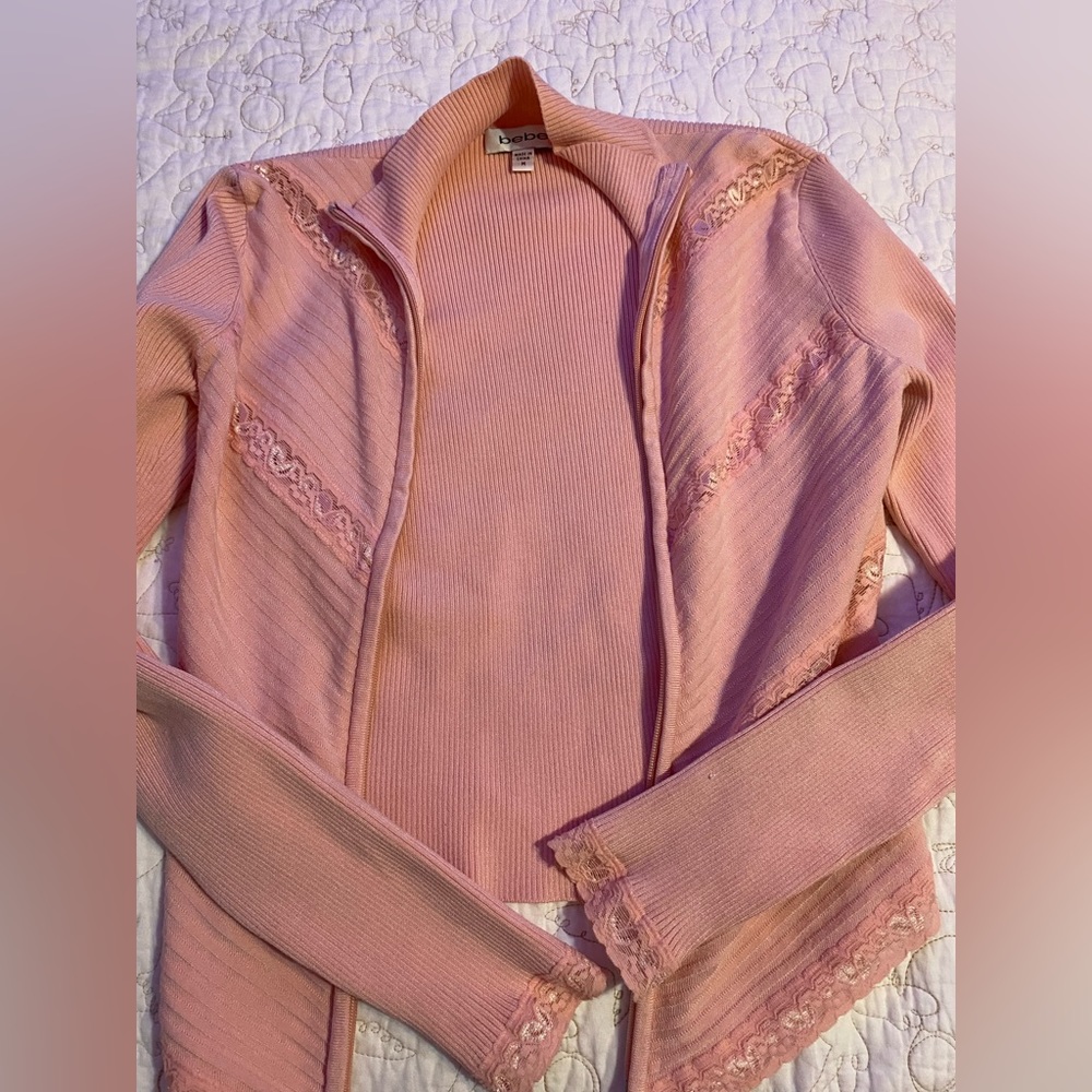 vintage bebe zip up jacket